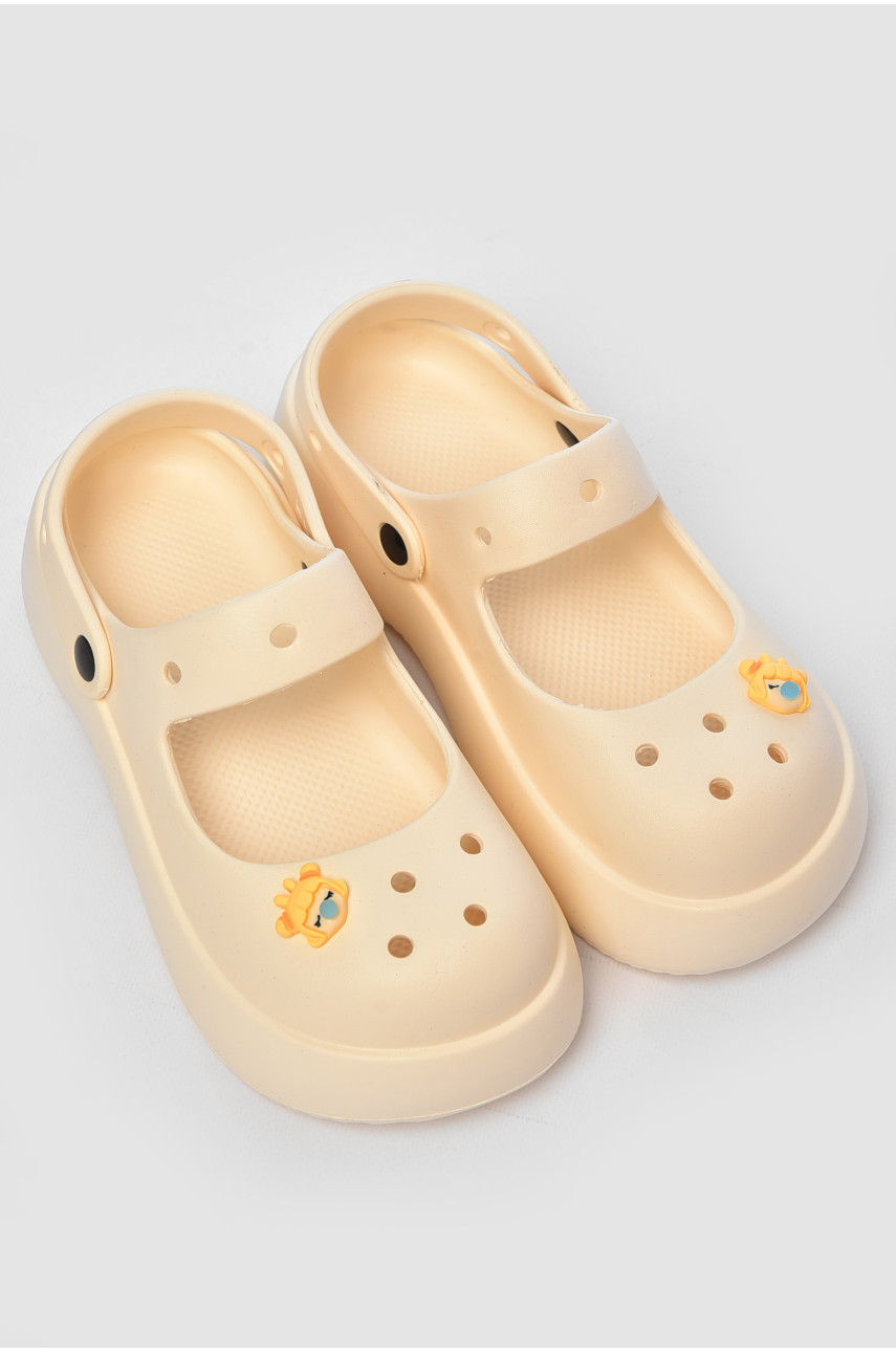 Кроксы женские молочного цвета 5059-2 203789 Кроксы женские молочного цвета 5059-2 203789