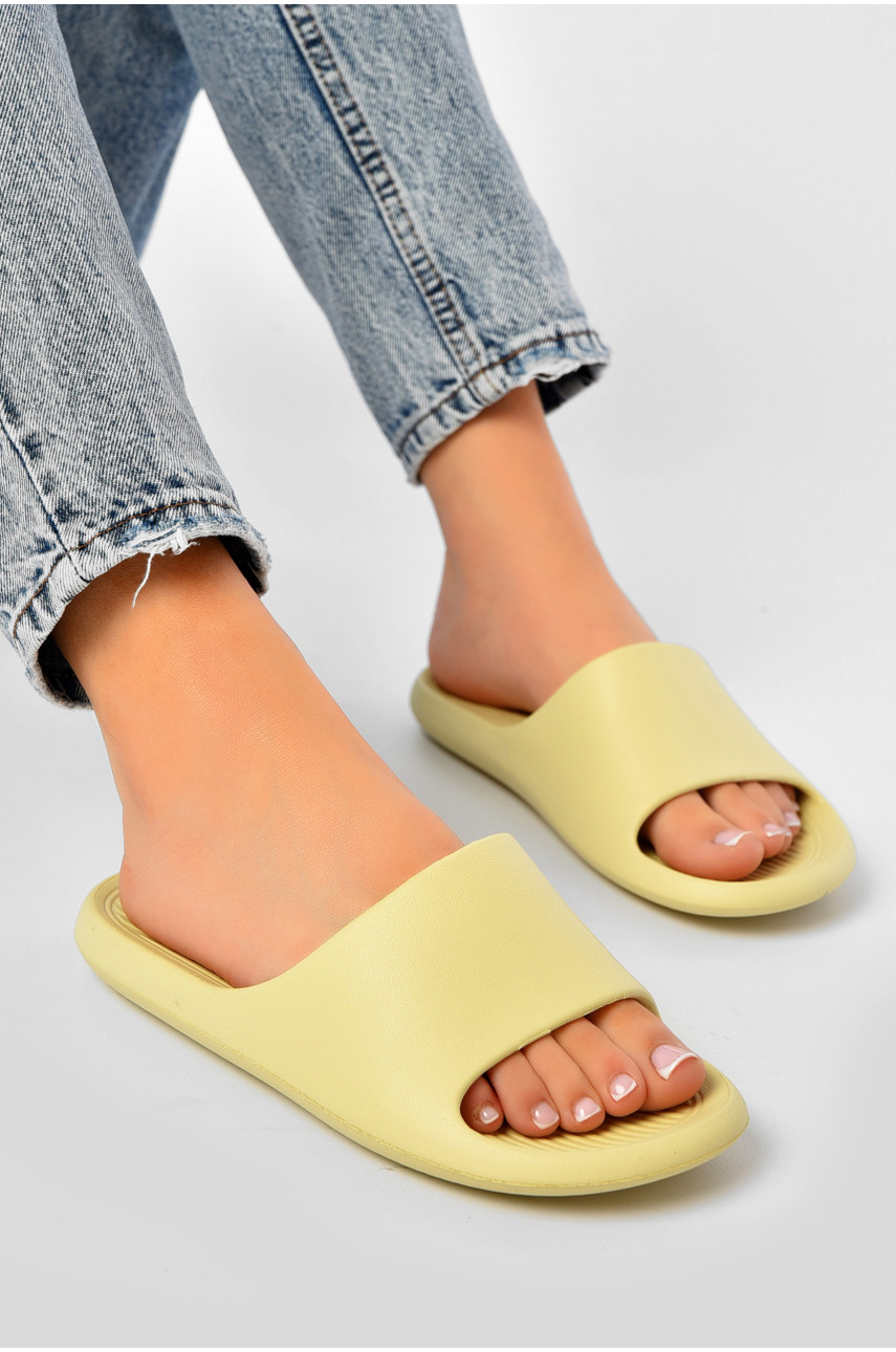 Шлепанцы пена женские салатового цвета 5062-2 203791