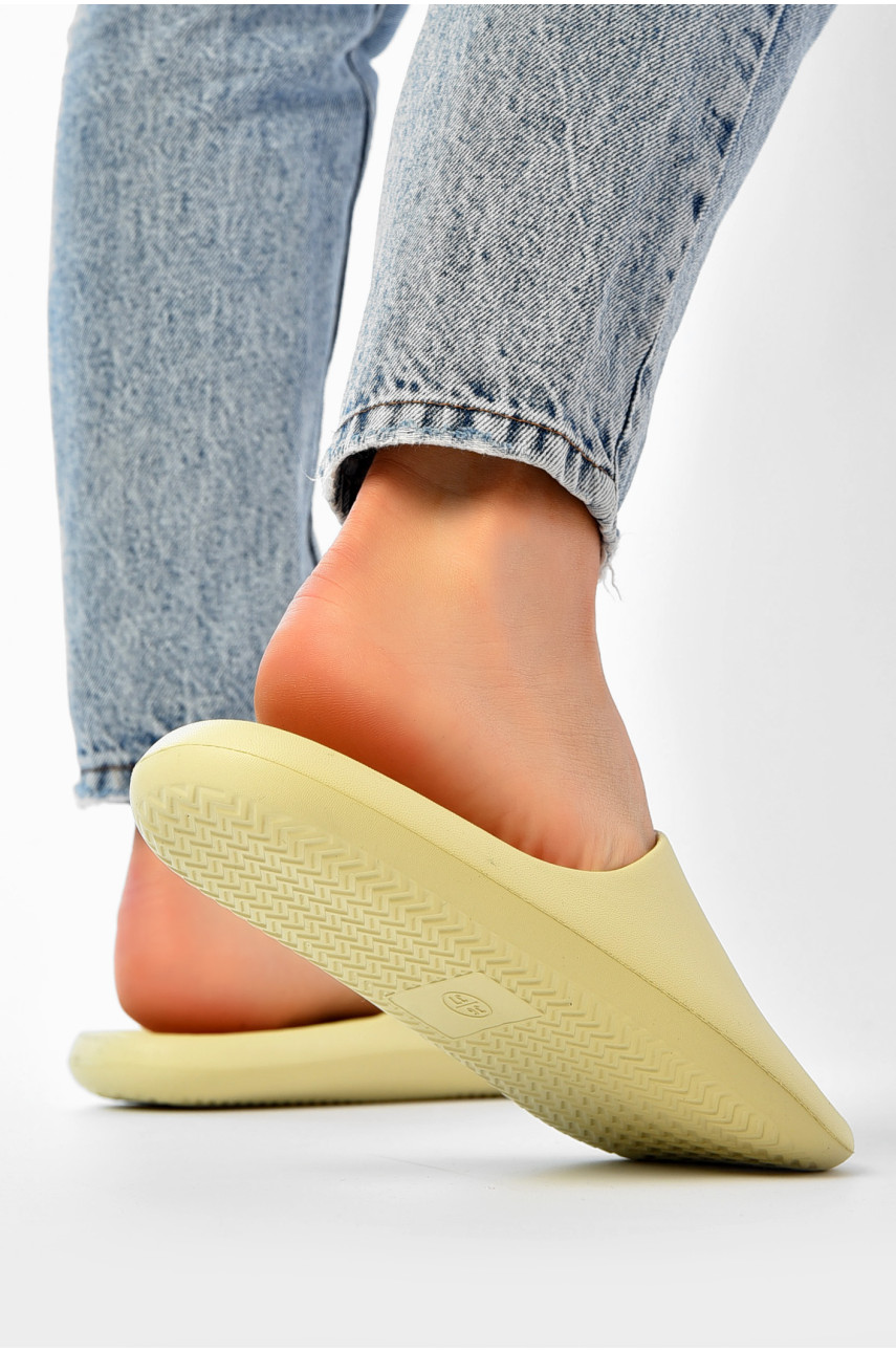 Шлепанцы пена женские салатового цвета 5062-2 203791