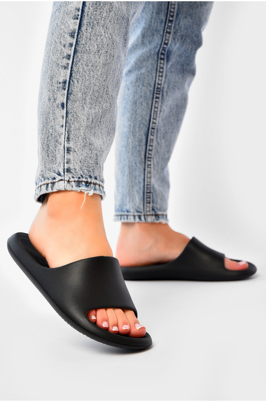 Шлепанцы пена женские черного цвета 5062-2 203792 Шлепанцы пена женские черного цвета 5062-2 203792