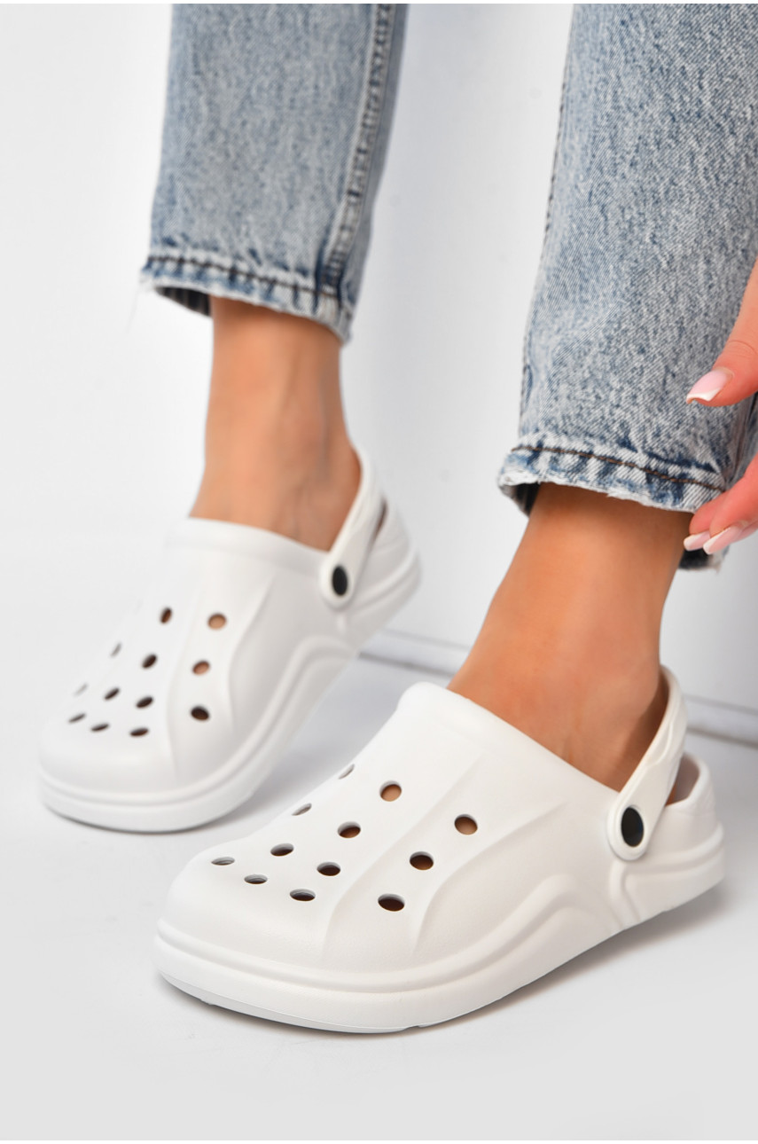 Сабо женские белого цвета 5068-2 203794