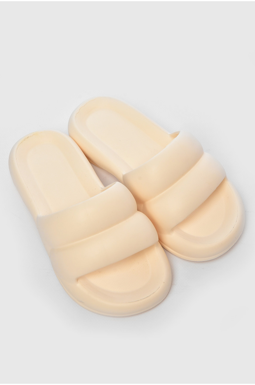 Шлепанцы пена женские молочного цвета 5067-2 203813