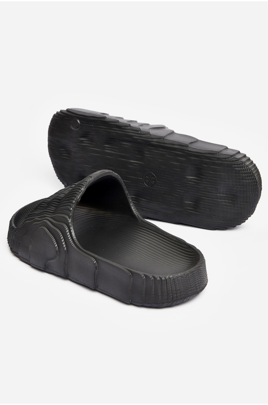 Шлепанцы мужские пена черного цвета 5045-1 203822 Шлепанцы мужские пена черного цвета 5045-1 203822