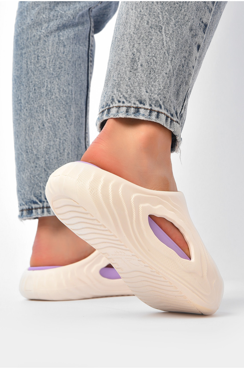 Шлепанцы пена женские белого цвета 24515-2 203825