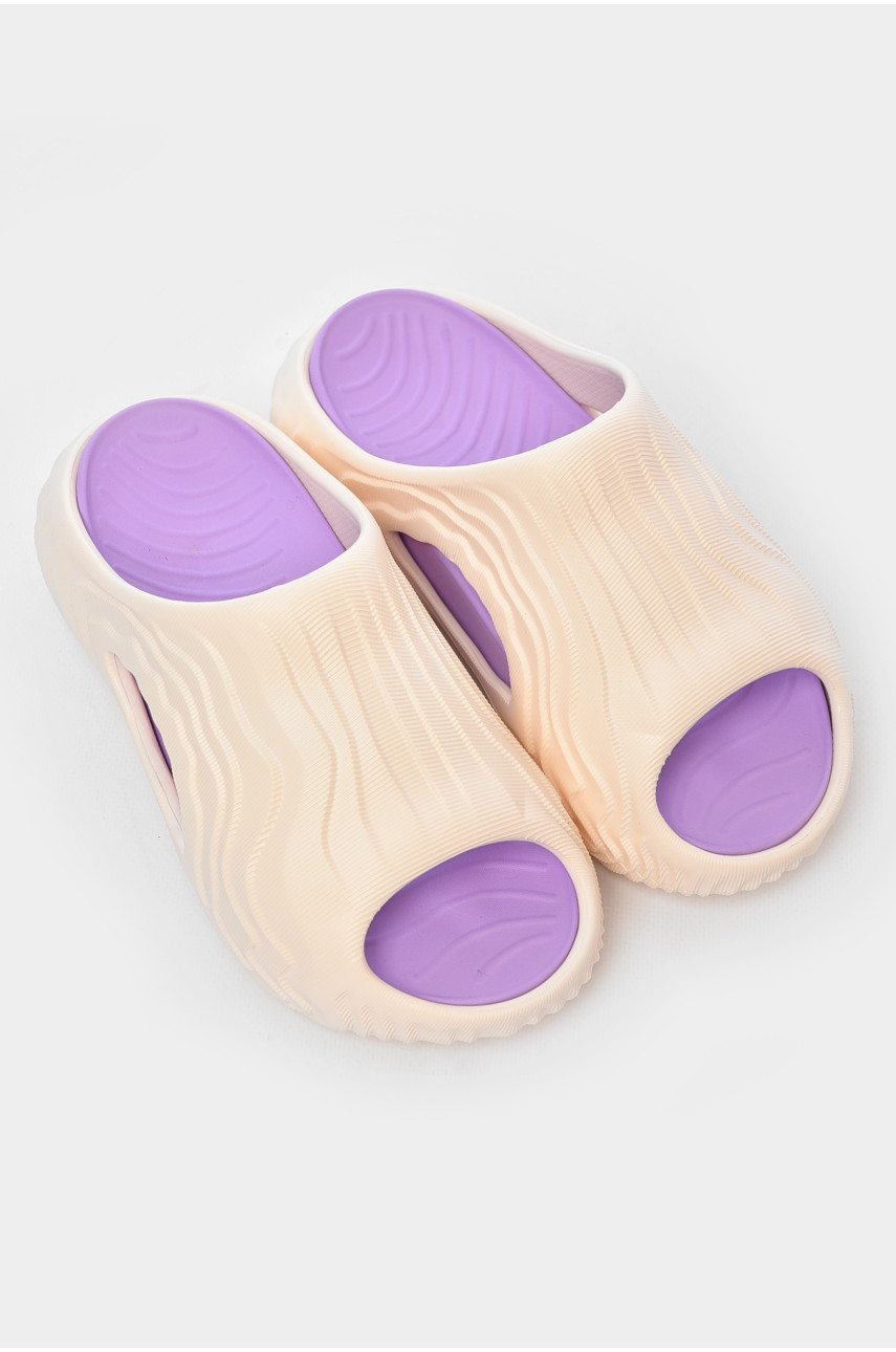 Шлепанцы пена женские белого цвета 24515-2 203825