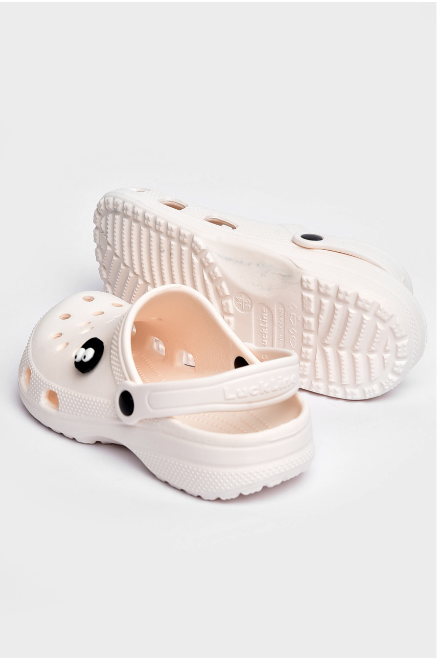 Кроксы детские белого цвета 3101 203834 Кроксы детские белого цвета 3101 203834