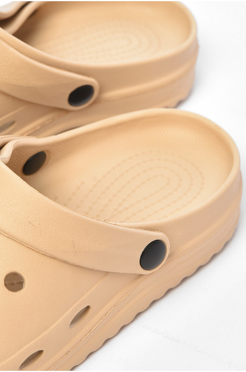 Кроксы женские бежевого цвета 5063-2 203839 Кроксы женские бежевого цвета 5063-2 203839