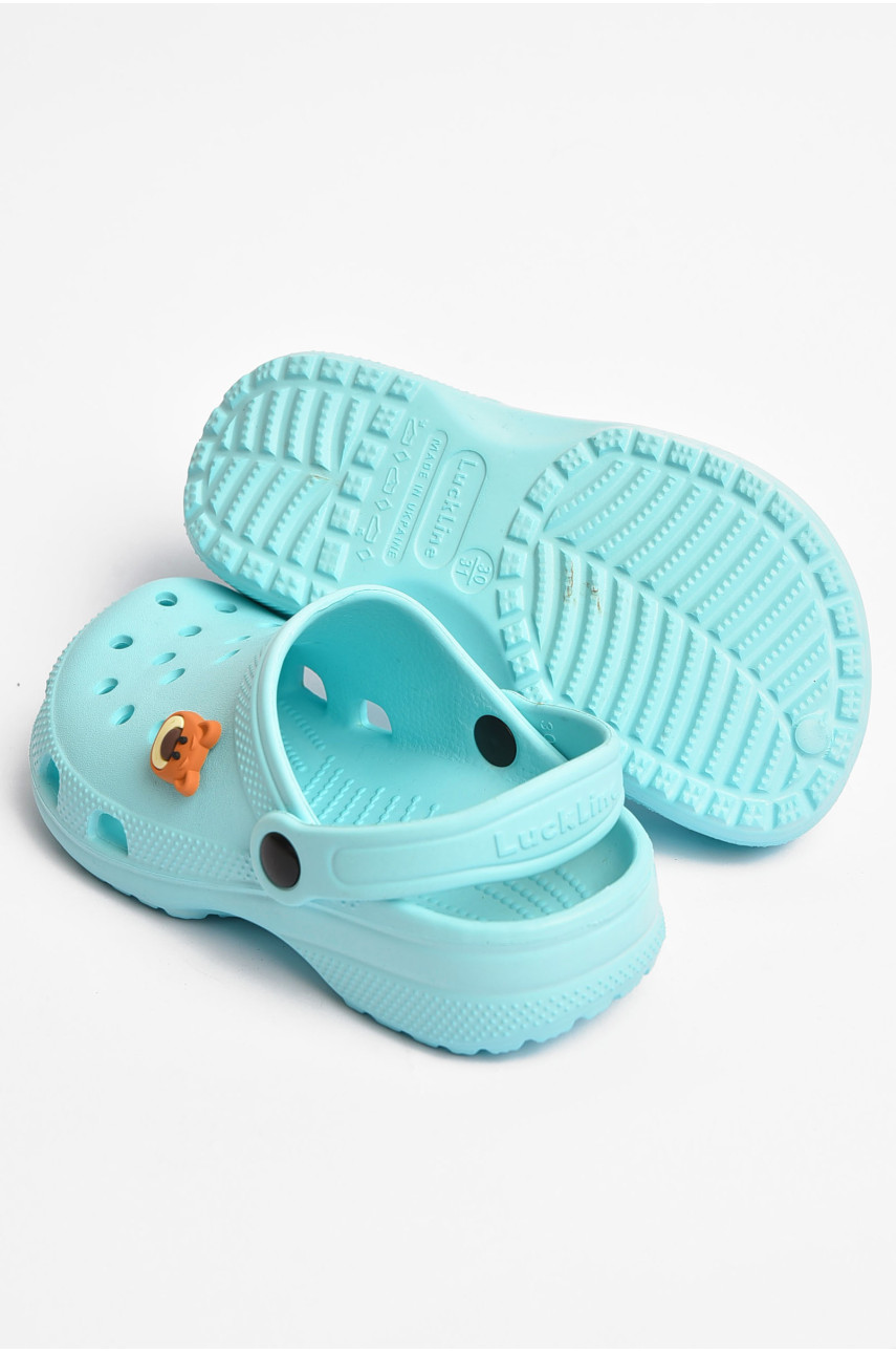 Кроксы детские голубого цвета 3001-3 203853