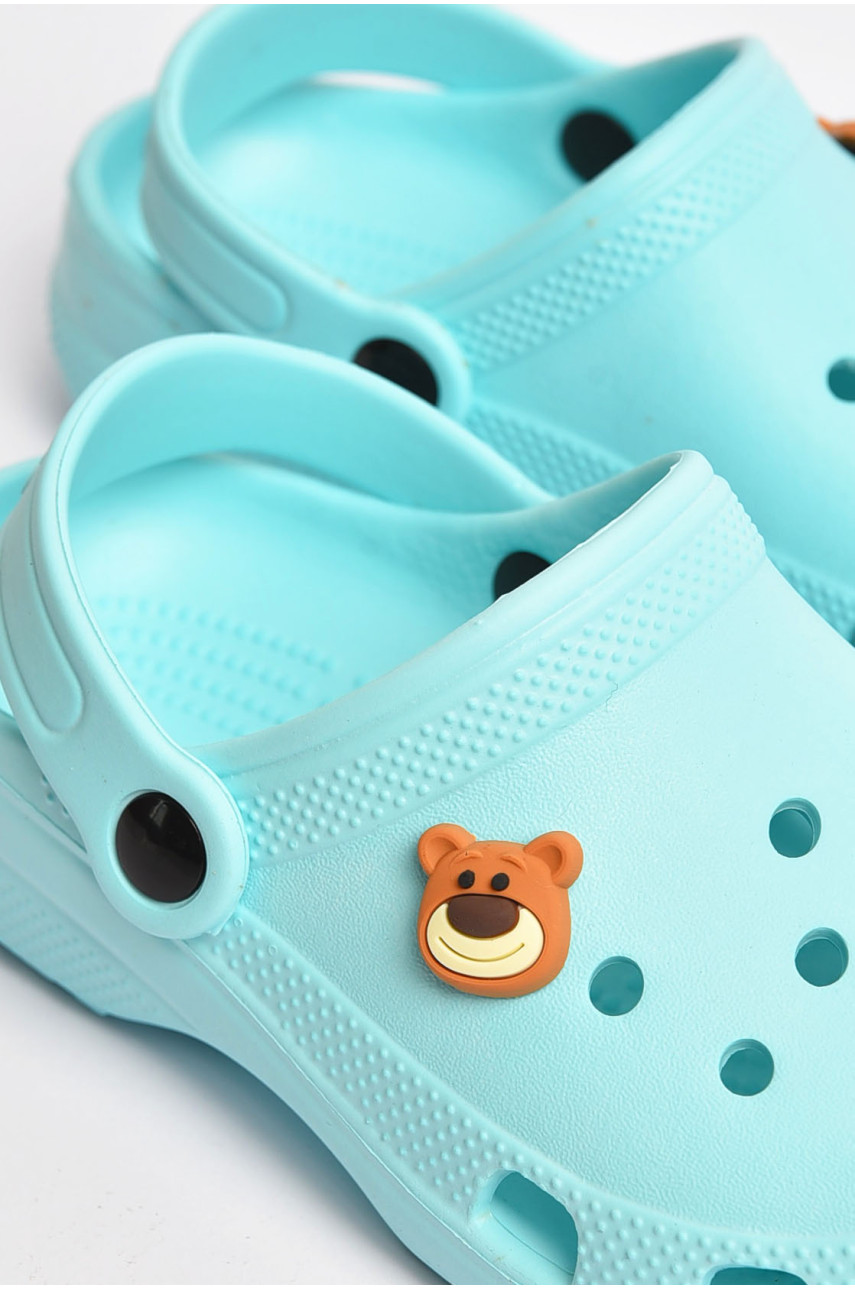 Кроксы детские голубого цвета 3001-3 203853