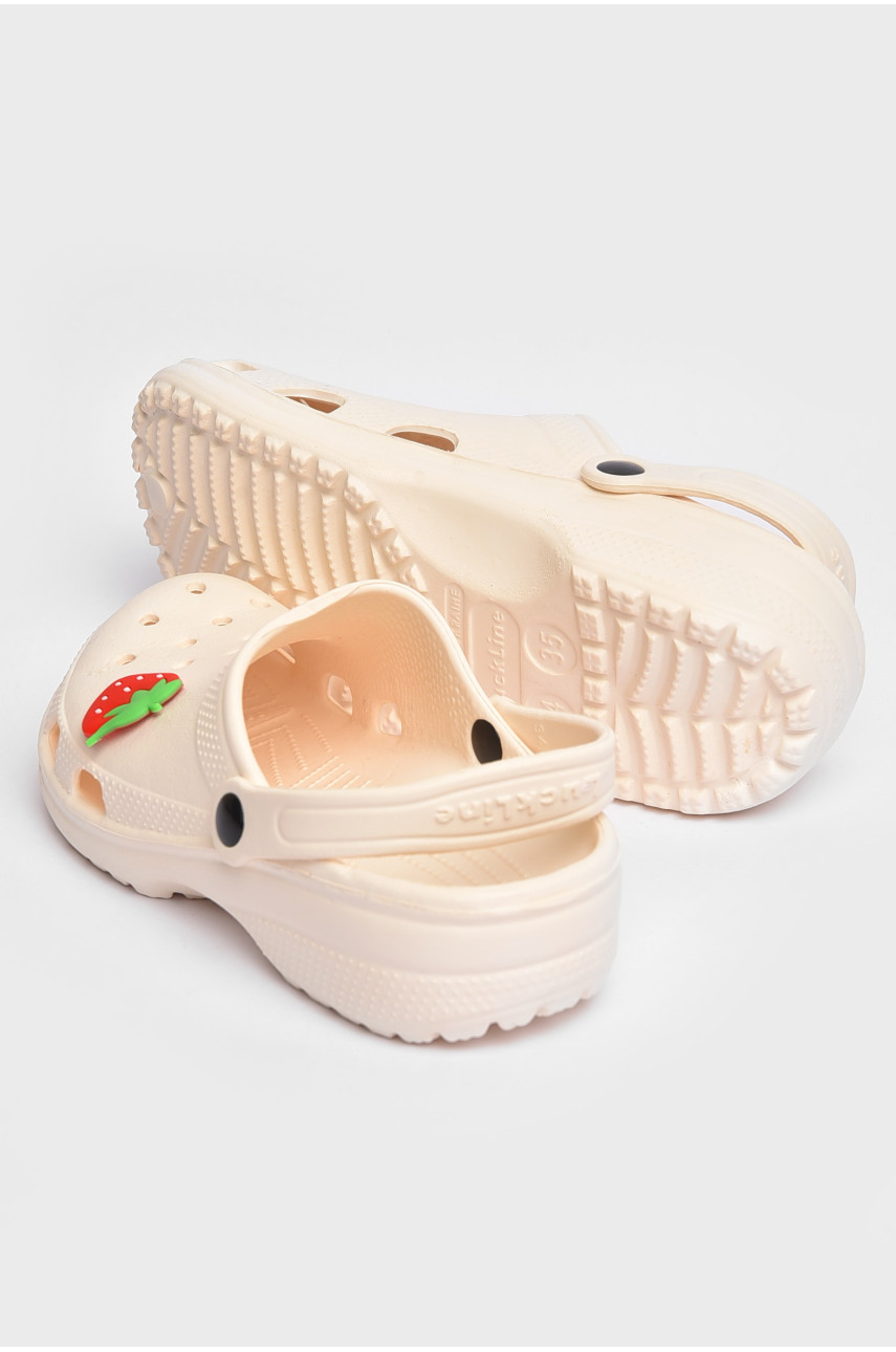 Кроксы детские молочного цвета 3001-3 203855