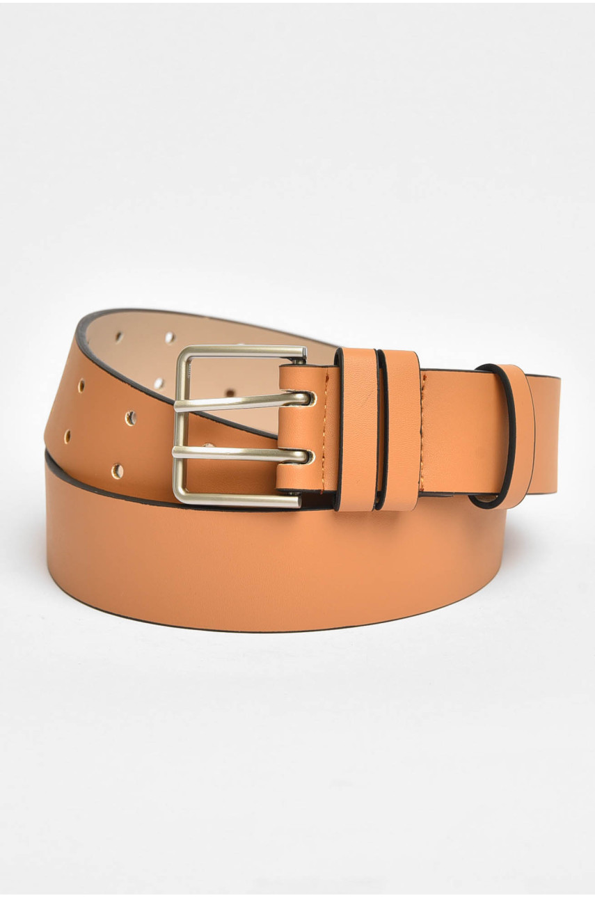 Ремінь жіночий бежевого кольору 105 см 203893
