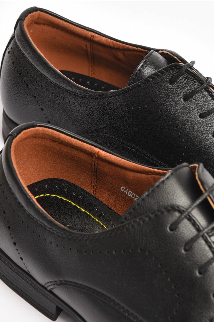 Туфлі чоловічі чорного кольору 6010-5 203901 Туфлі чоловічі чорного кольору 6010-5 203901