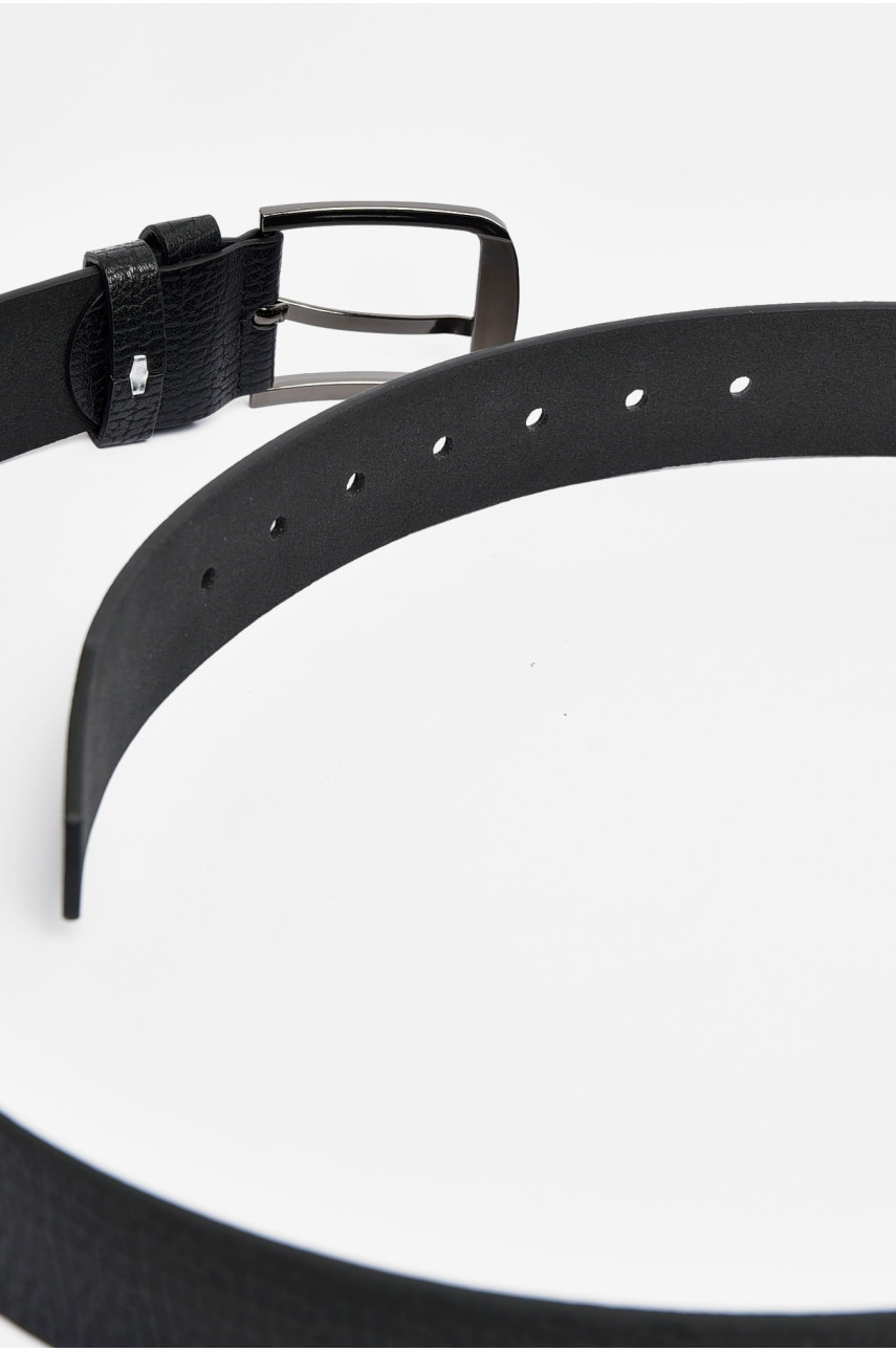 Ремінь чоловічий чорного кольору розмір 117*3,5 см 203902