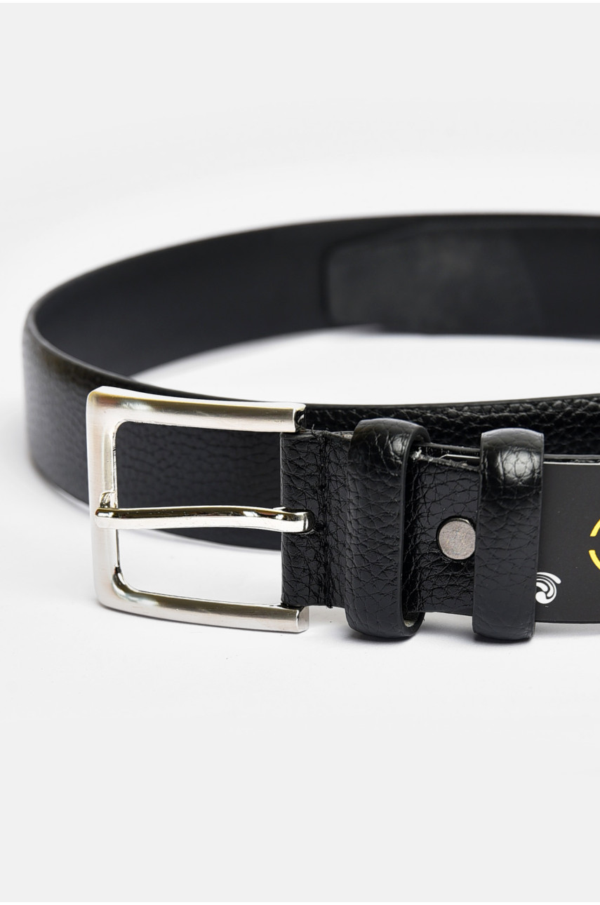Ремень мужской черного цвета размер 113*3,5 см 203927 Ремень мужской черного цвета размер 113*3,5 см 203927