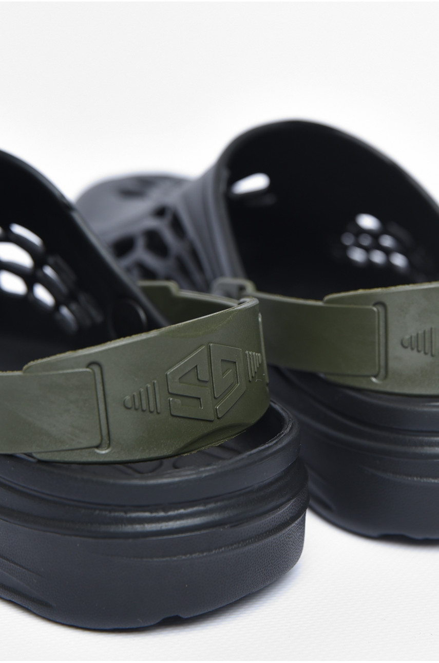 Кроксы мужские черного цвета СМ-129 203928 Кроксы мужские черного цвета СМ-129 203928