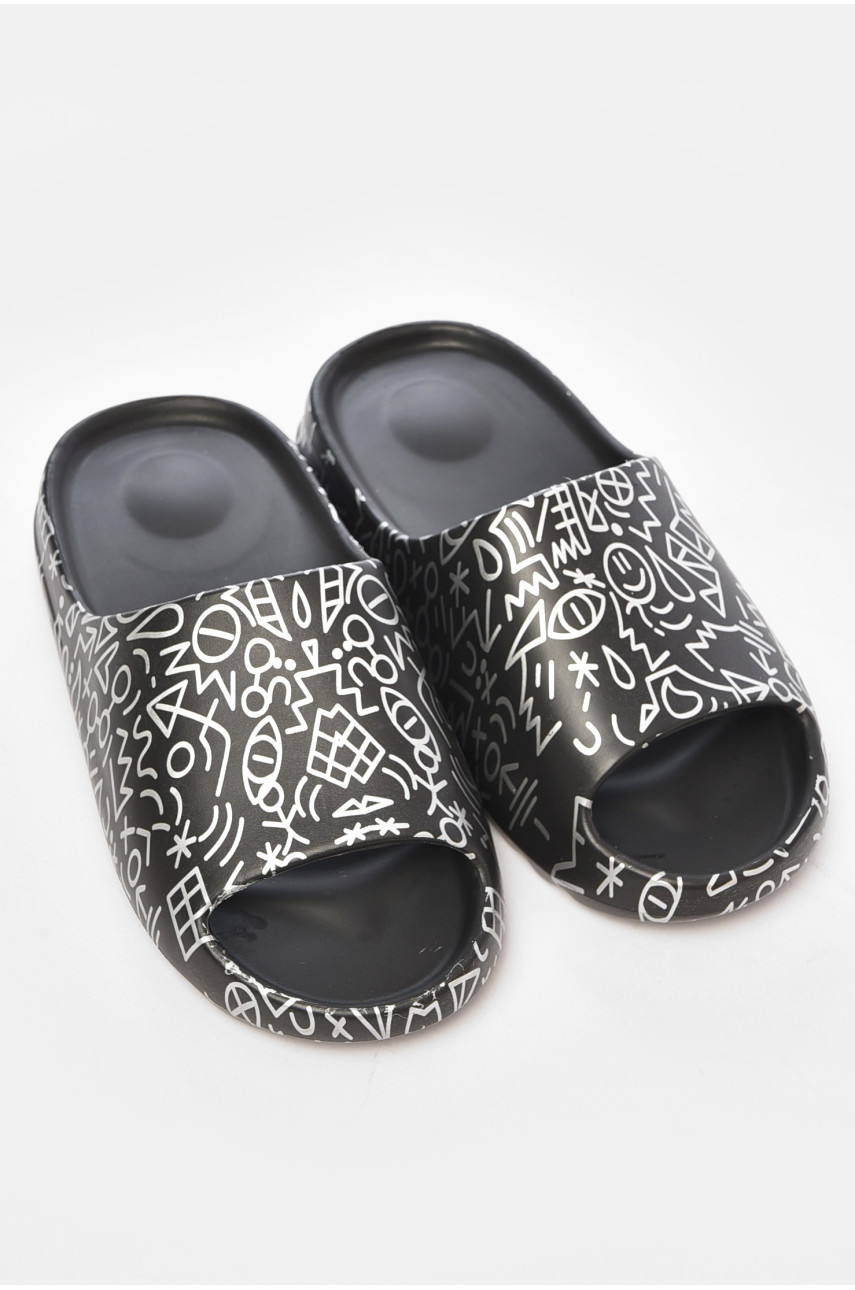 Шльопанці піна жіночі чорного кольору 01-1 203937