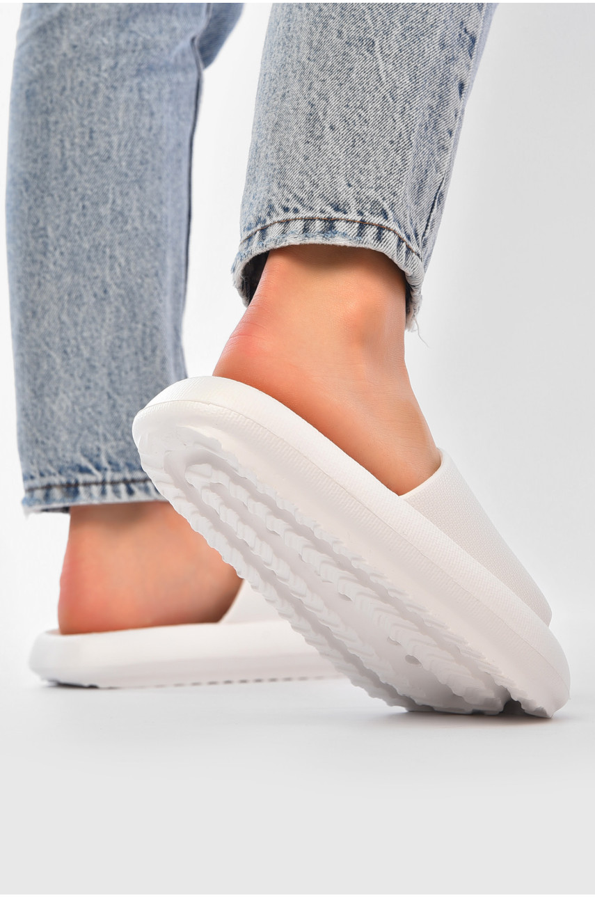 Шлепанцы пена женские белого цвета 668-2 203941