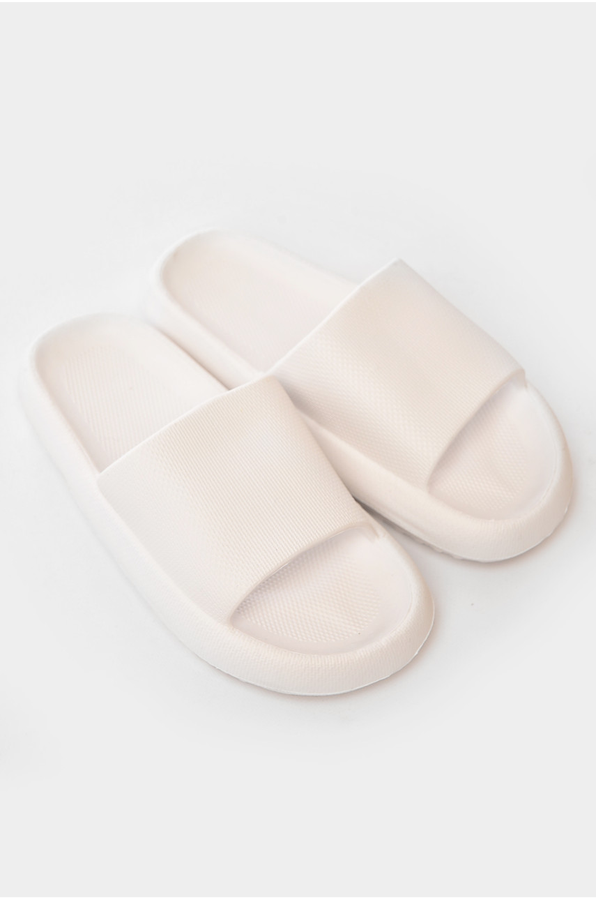 Шлепанцы пена женские белого цвета 668-2 203941