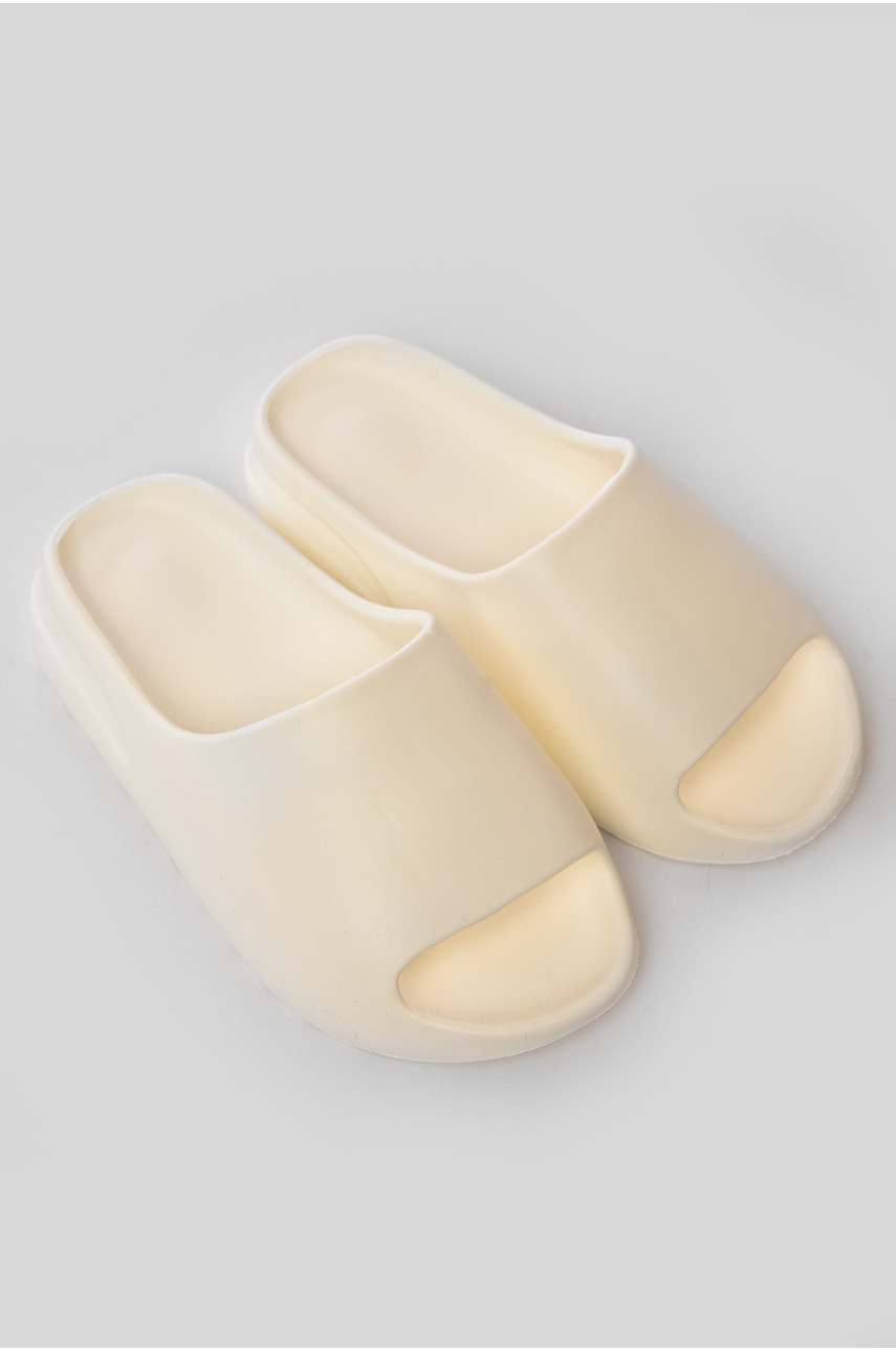 Шлепанцы пена женские белого цвета 1505-2 203942