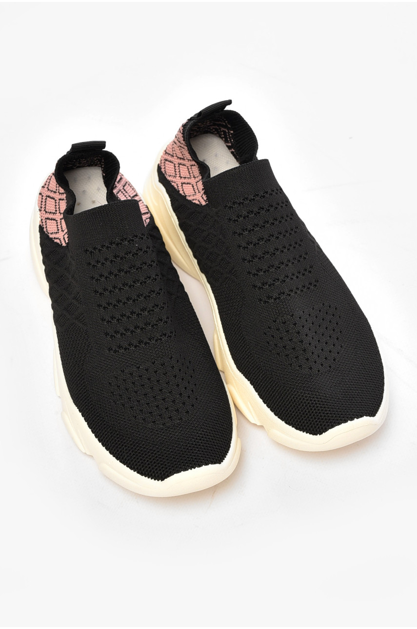 Кроссовки женские черного цвета текстиль 291 203983