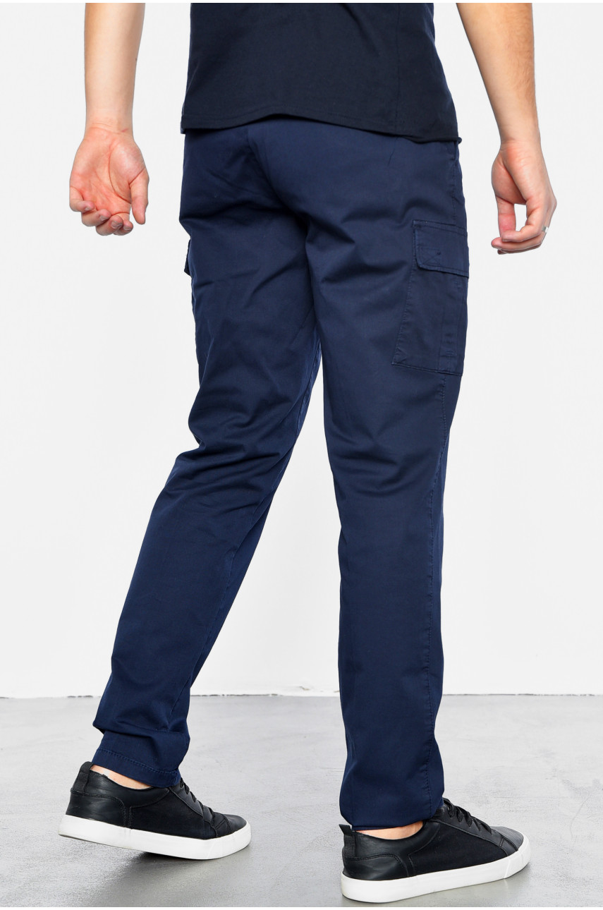 Штани чоловічі темно-синього кольору 42363 203987