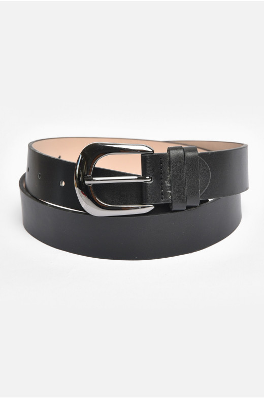 Ремень женский черного цвета размер 109*3,3 см 203996