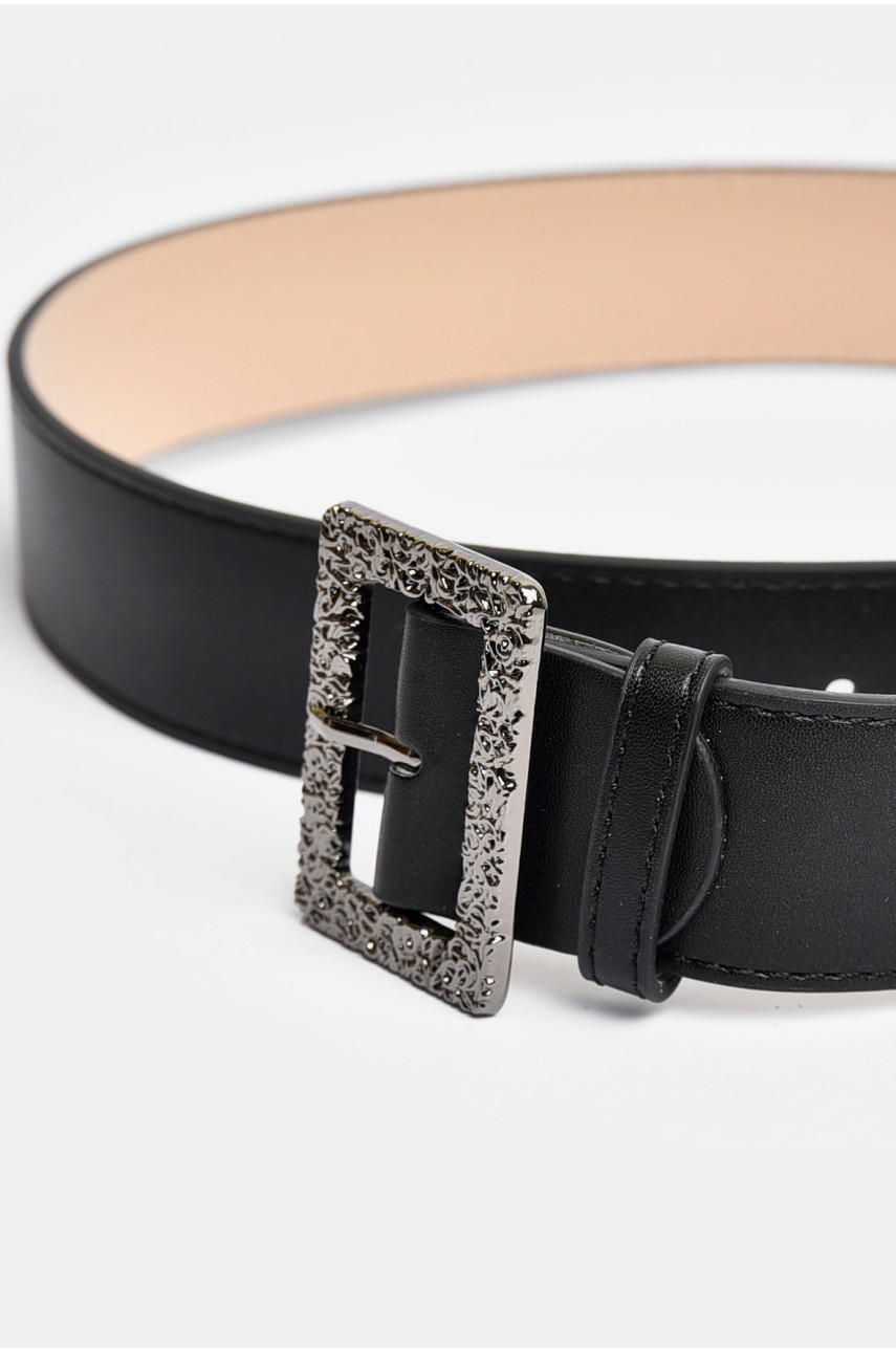 Ремінь жіночий чорного кольору розмір 107*3,5 см 203998