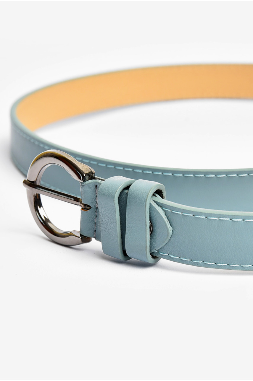 Ремінь жіночий блакитного кольору розмір 113*2 см 204001