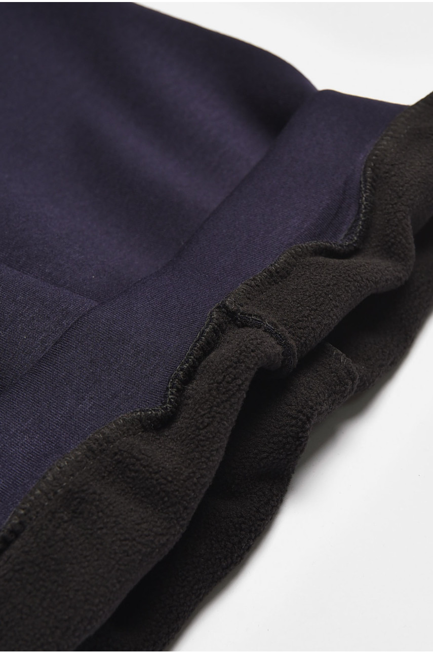 Лосіни дитячі для дівчинки на флісі темно-синього кольору А625-1 204017