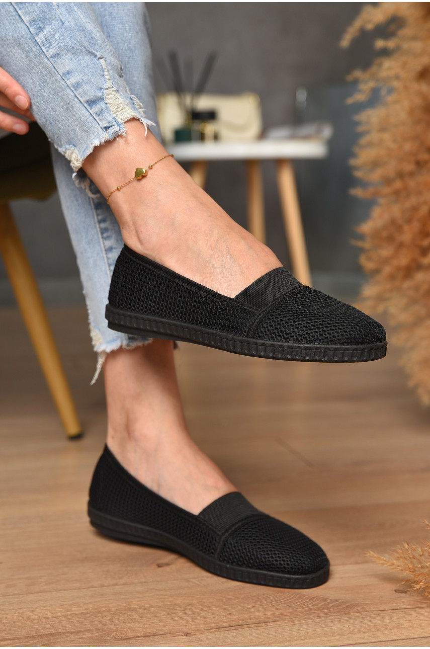 Мокасини жіночі чорного кольору 1200 204030 Мокасини жіночі чорного кольору 1200 204030