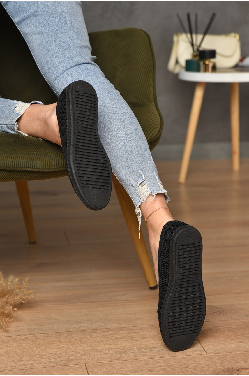 Мокасини жіночі чорного кольору 1200 204030 Мокасини жіночі чорного кольору 1200 204030