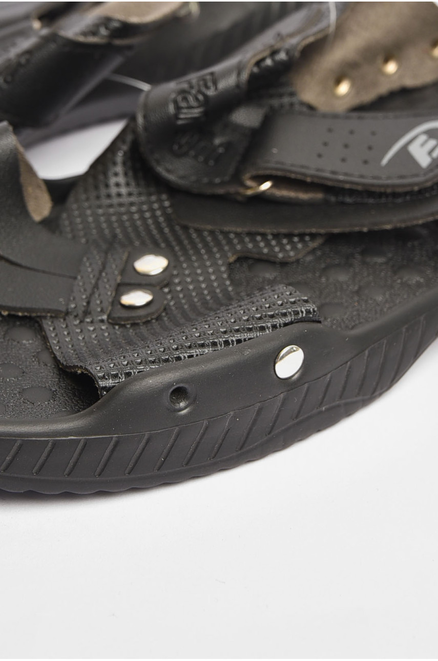 Шлепки мужские черного цвета Уценка 8260-13 204060 Шлепки мужские черного цвета Уценка 8260-13 204060