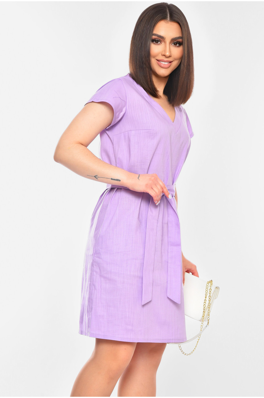 Платье женское однотонное светло-сиреневого цвета Уценка 956 204062 Платье женское однотонное светло-сиреневого цвета Уценка 956 204062