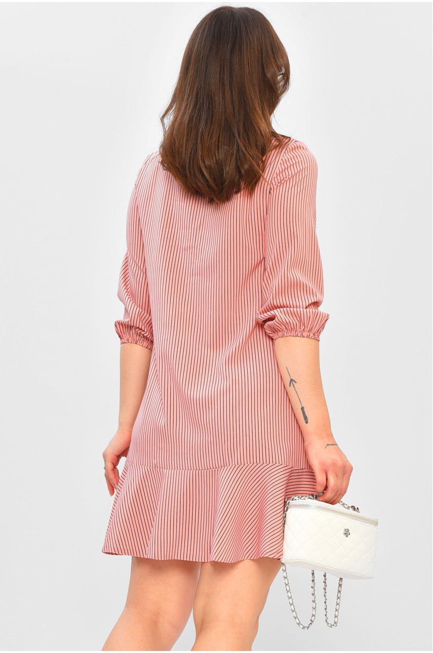 Платье женское розового цвета с принтом 520 204079 Платье женское розового цвета с принтом 520 204079