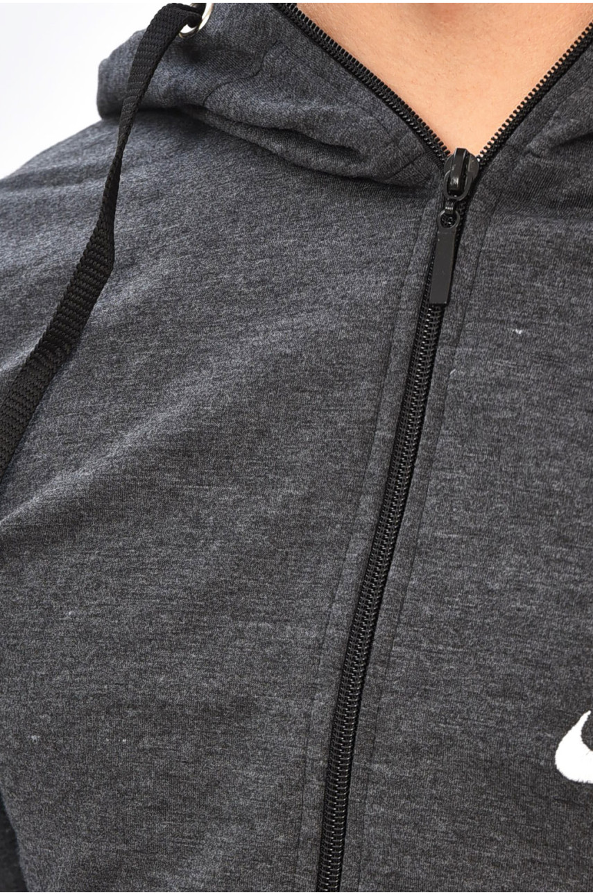 Спортивный костюм мужской тёмно-серого цвета 204111