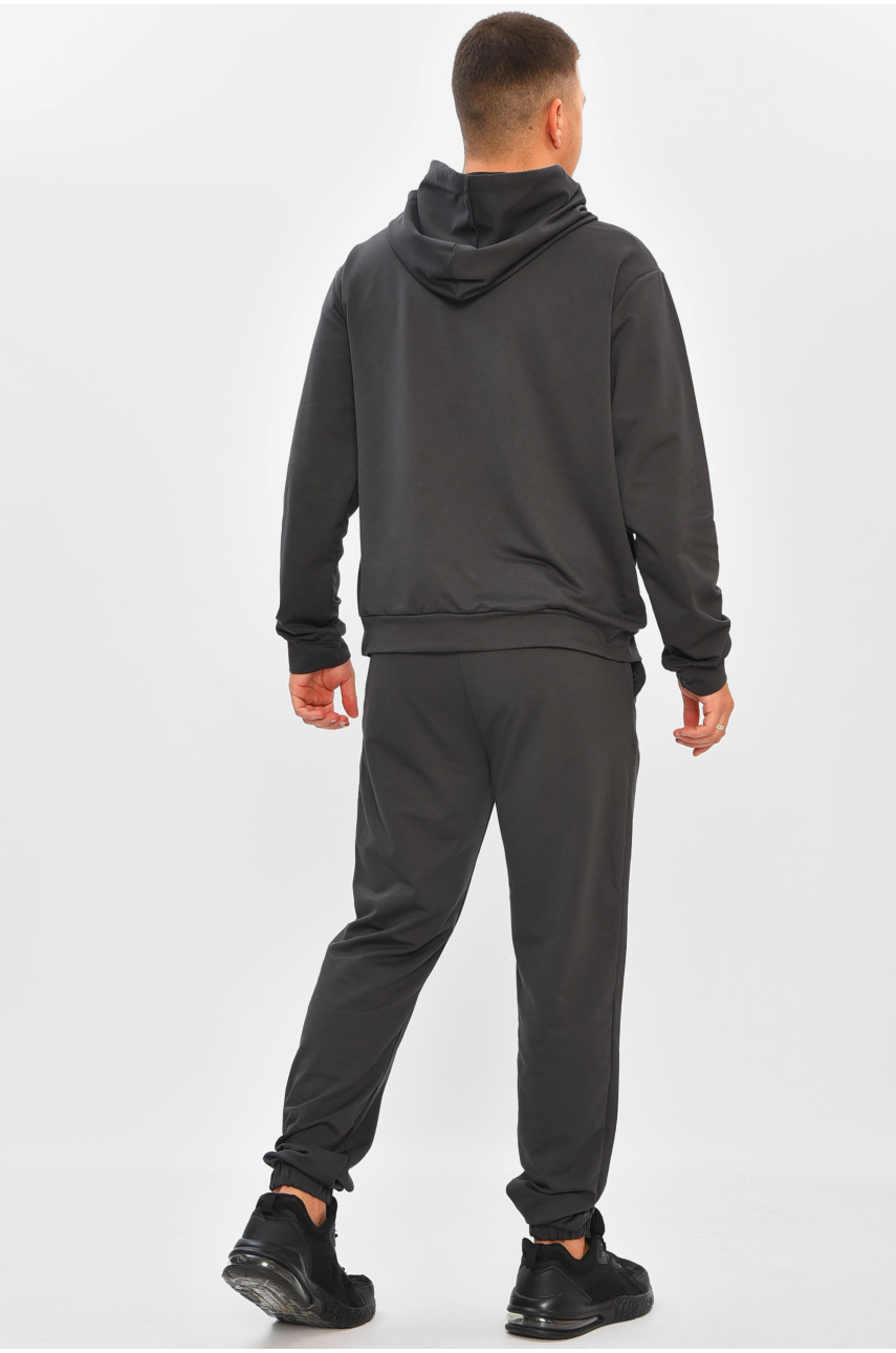 Спортивный костюм мужской тёмно-серого цвета 204115 Спортивный костюм мужской тёмно-серого цвета 204115