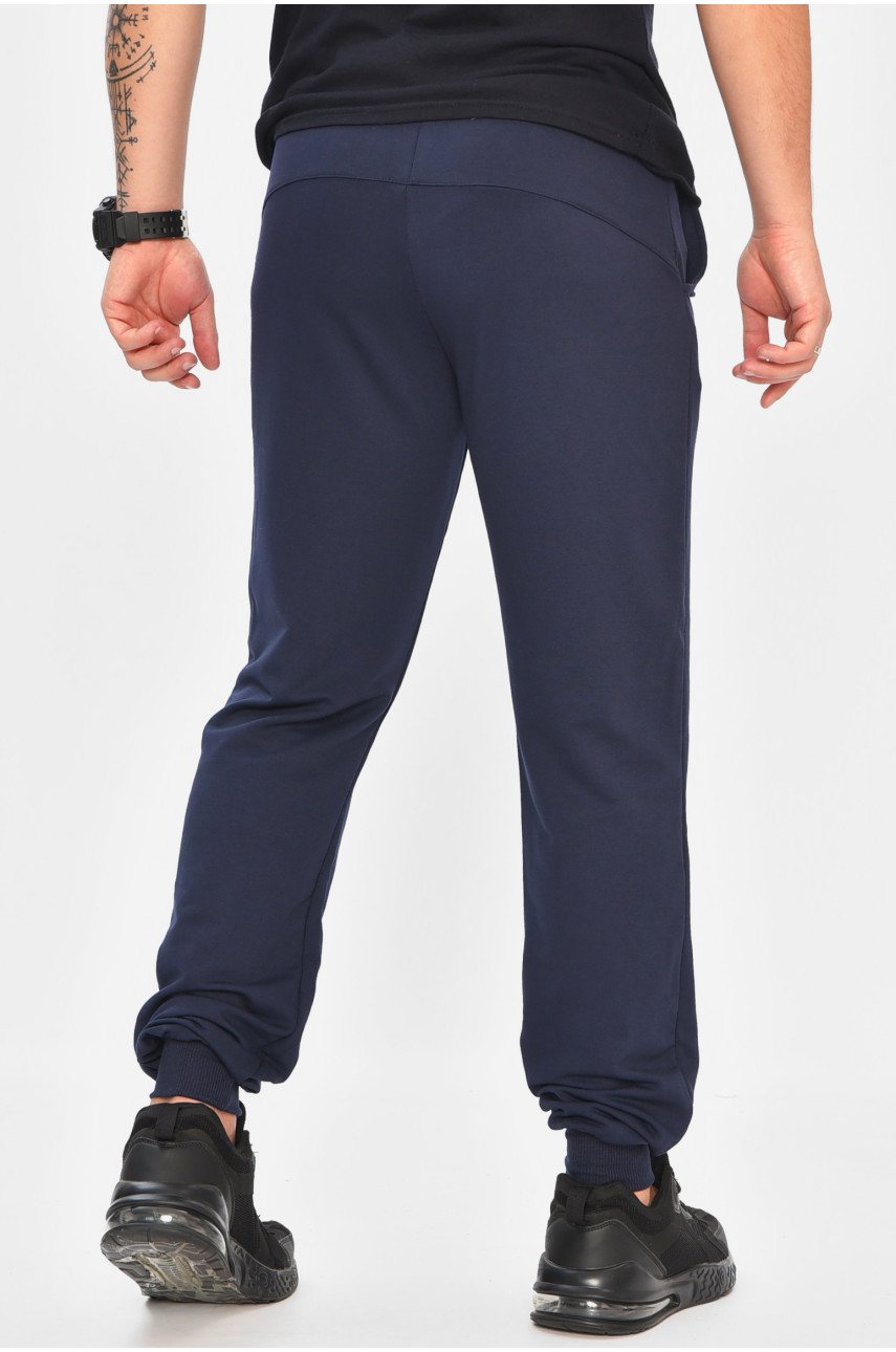 Спортивные штаны мужские тёмно-синего цвета 204150