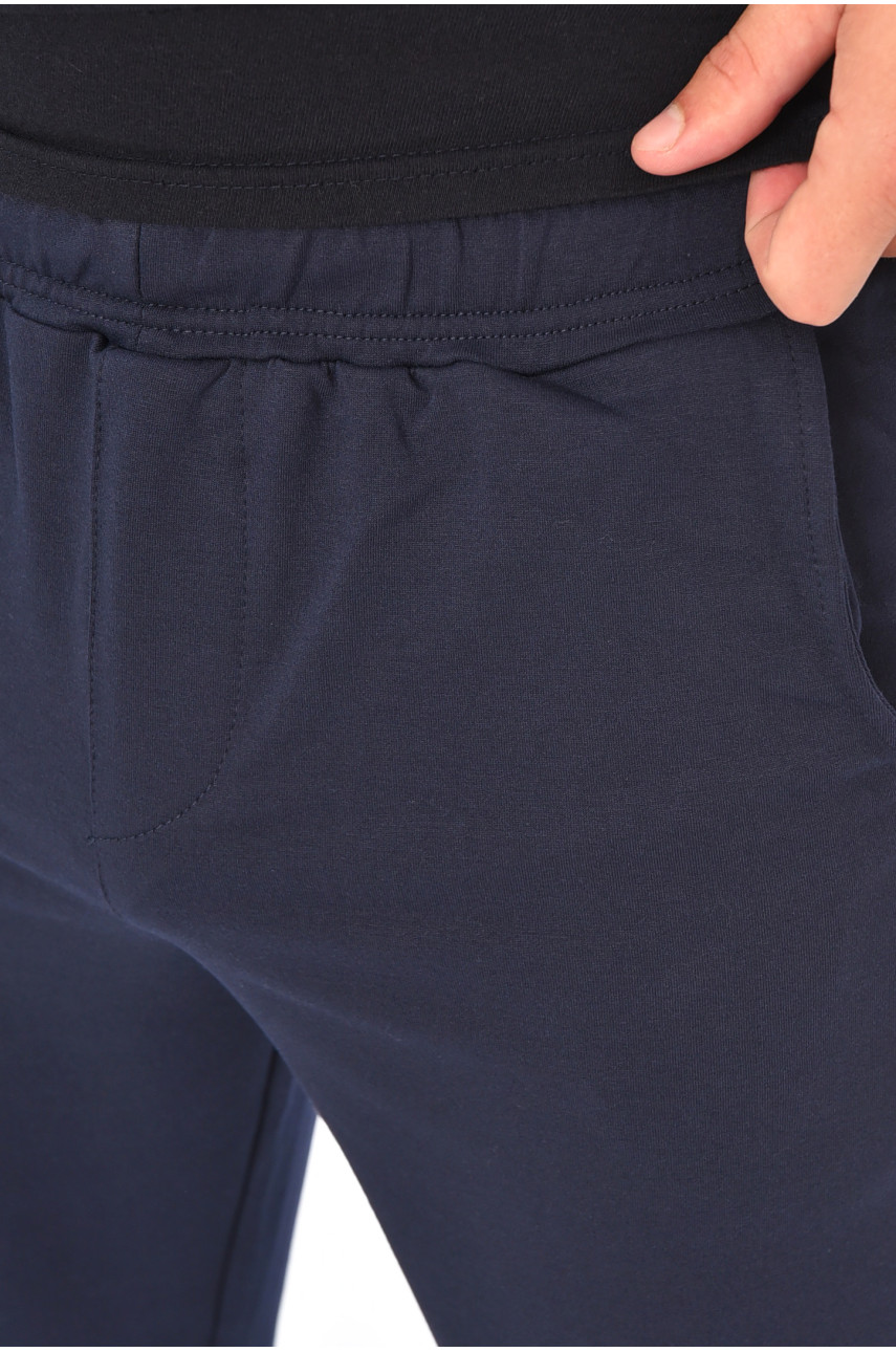 Спортивные штаны мужские тёмно-синего цвета 204150