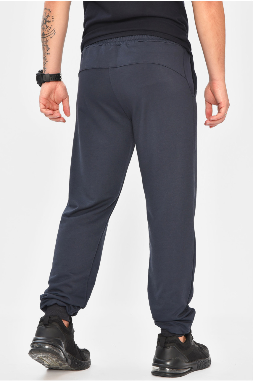 Спортивные штаны мужские тёмно-синего цвета 204151 Спортивные штаны мужские тёмно-синего цвета 204151