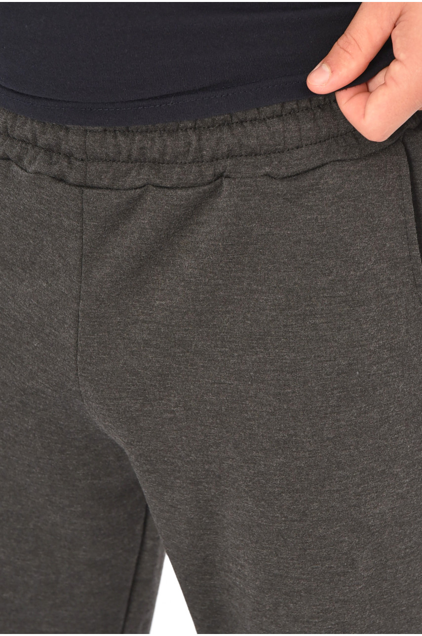 Спортивные штаны мужские тёмно-серого цвета 204152 Спортивные штаны мужские тёмно-серого цвета 204152