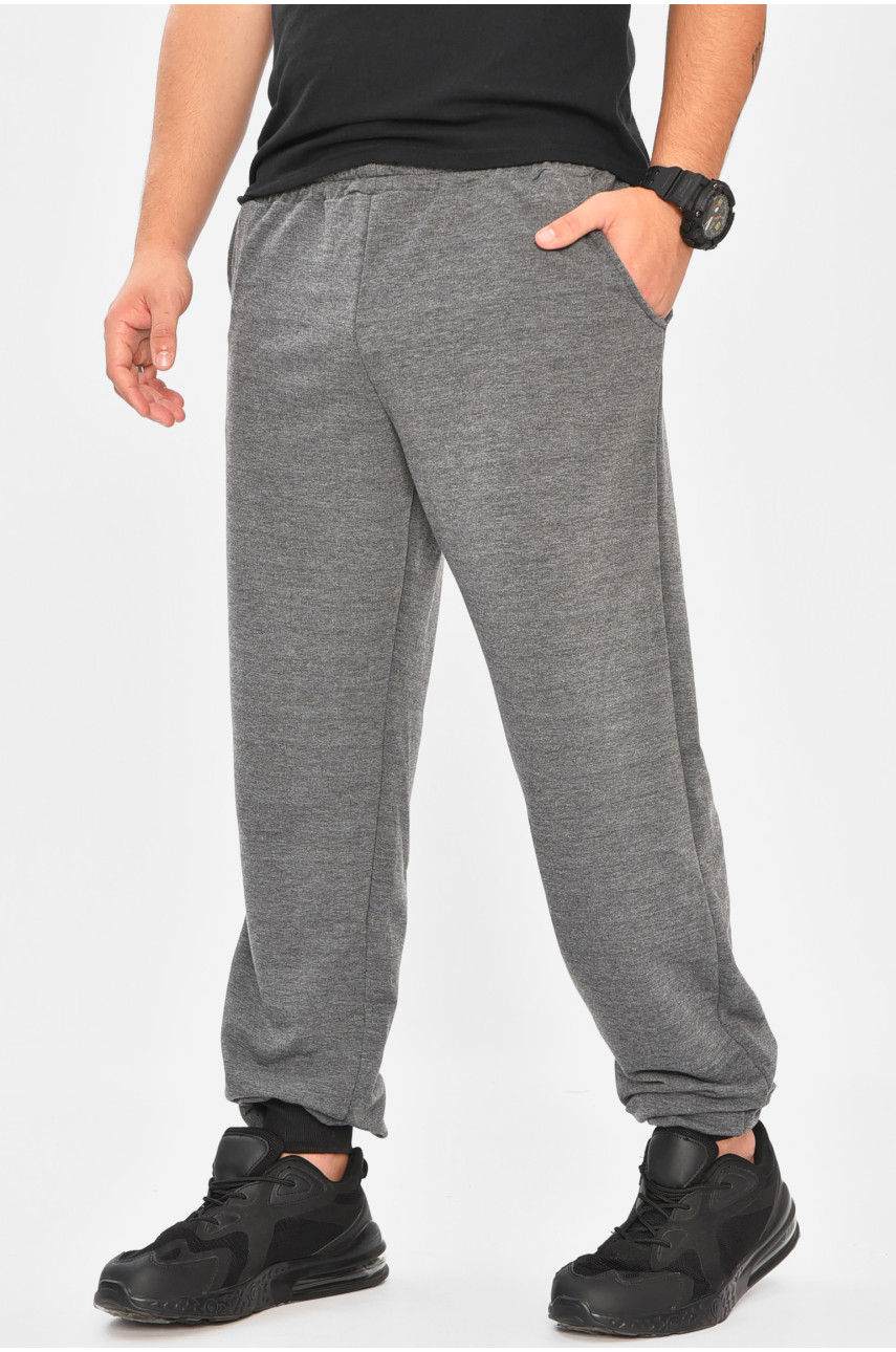 Спортивные штаны мужские серого цвета 204155 Спортивные штаны мужские серого цвета 204155