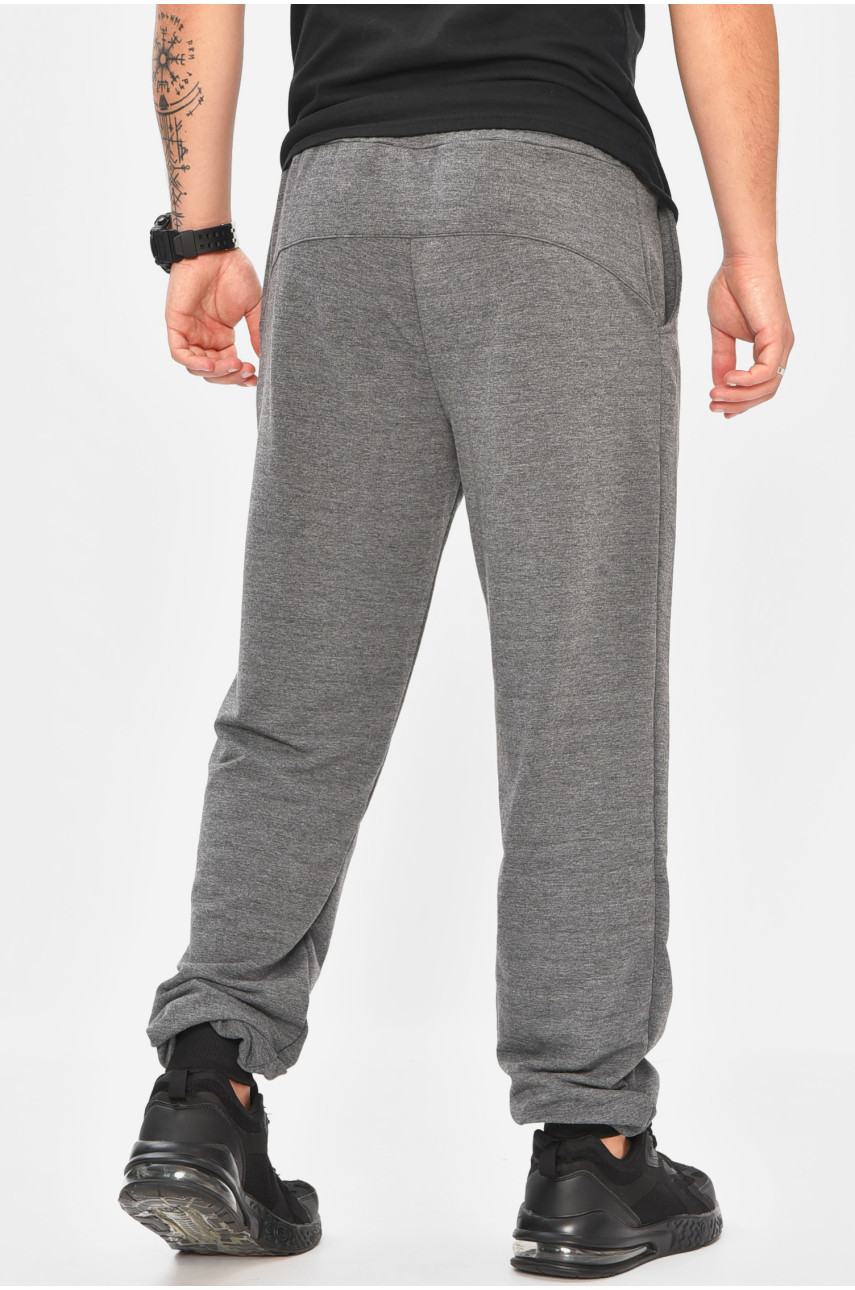 Спортивные штаны мужские серого цвета 204155 Спортивные штаны мужские серого цвета 204155
