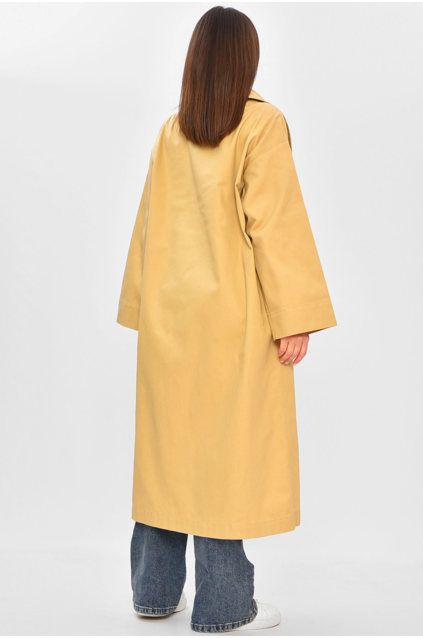 Тренч женский бежевого цвета 0503 204190