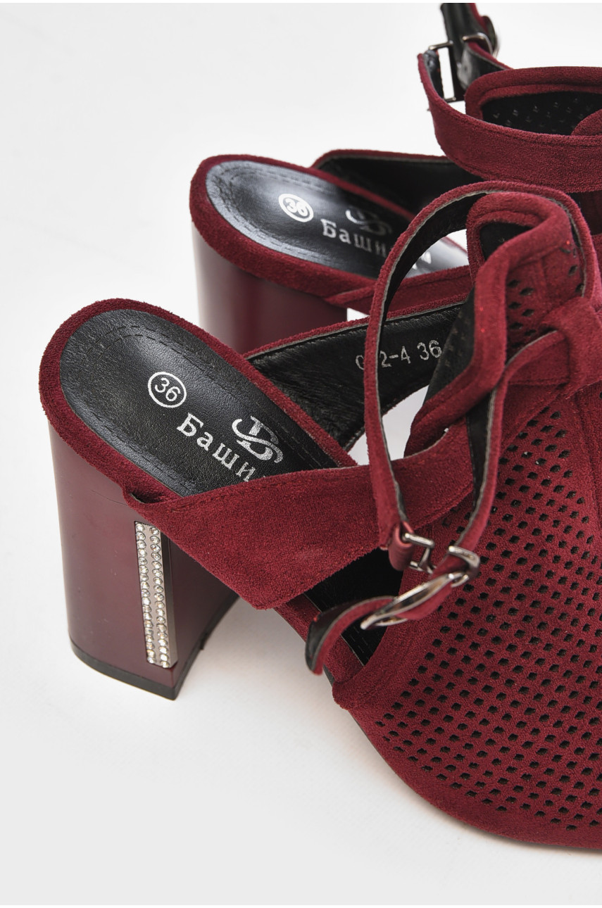 Босоножки женские цвета марсала G 52-4 204191 Босоножки женские цвета марсала G 52-4 204191