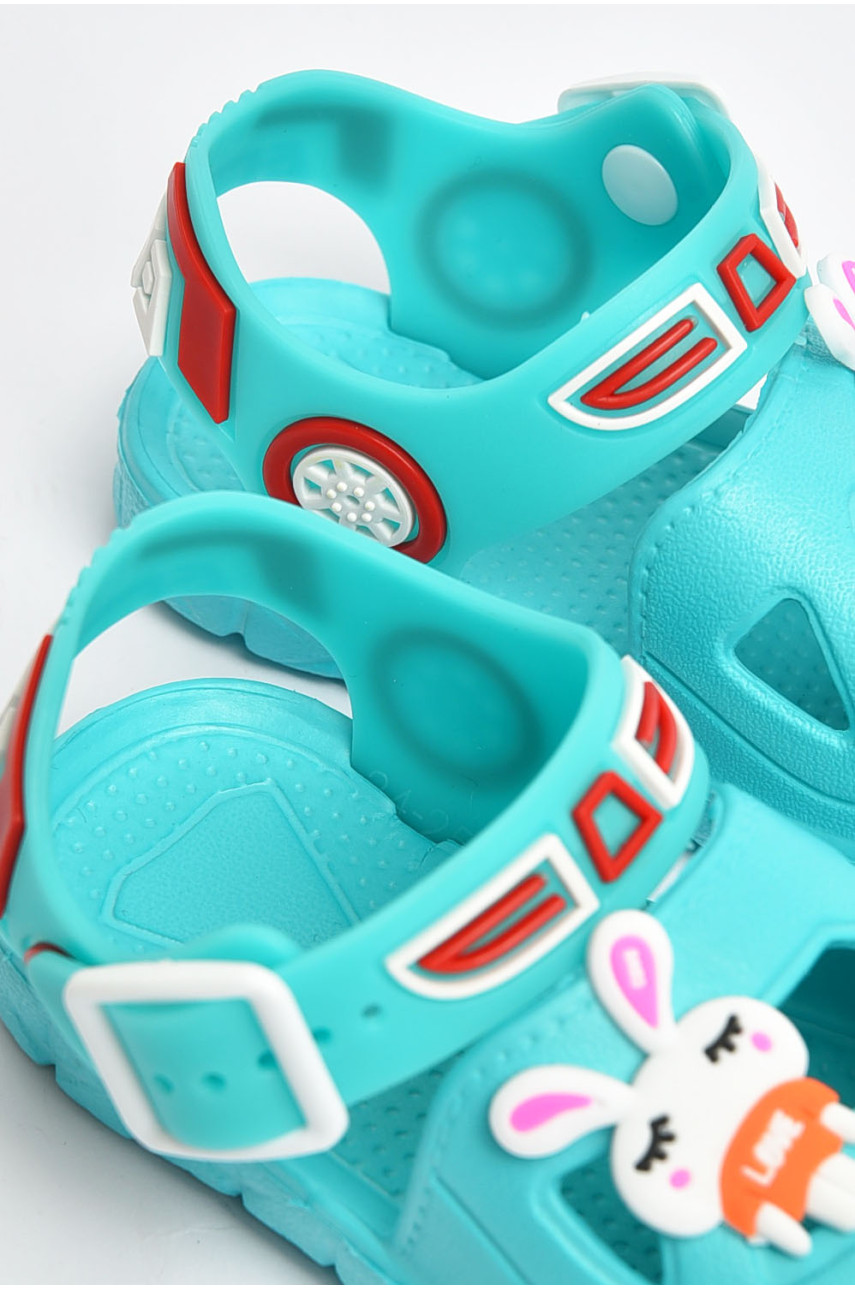Сандали детские пена для девочки бирюзового цвета 51-252 204207