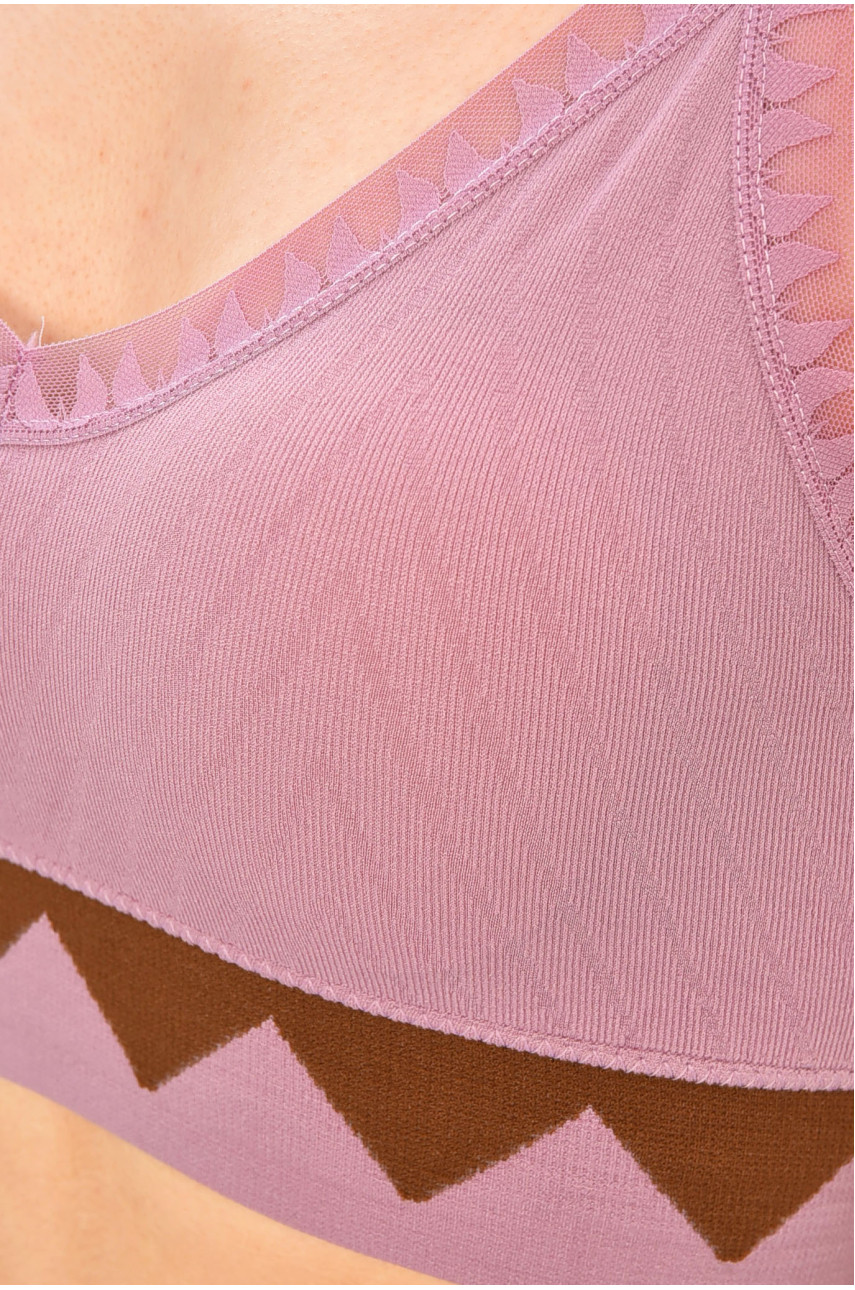 Комплект жіночий фіолетового кольору чашка В 9021 204218 Комплект жіночий фіолетового кольору чашка В 9021 204218