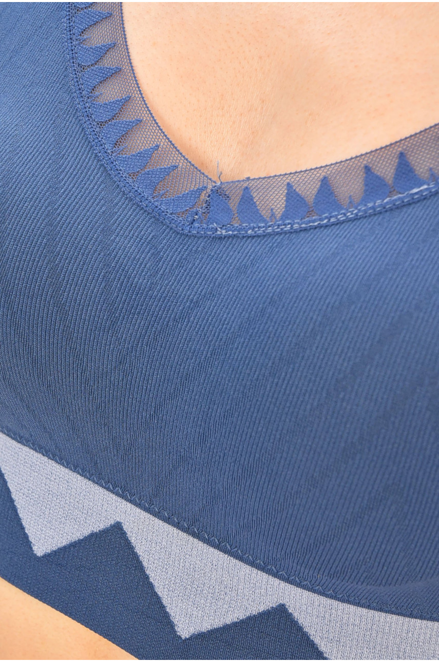 Комплект женский синего цвета чашка В 9021 204222