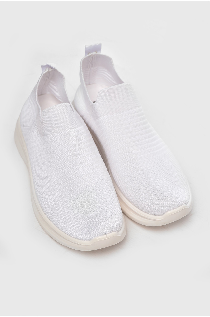 Кроссовки женские белого цвета текстиль 777-в1138 204235
