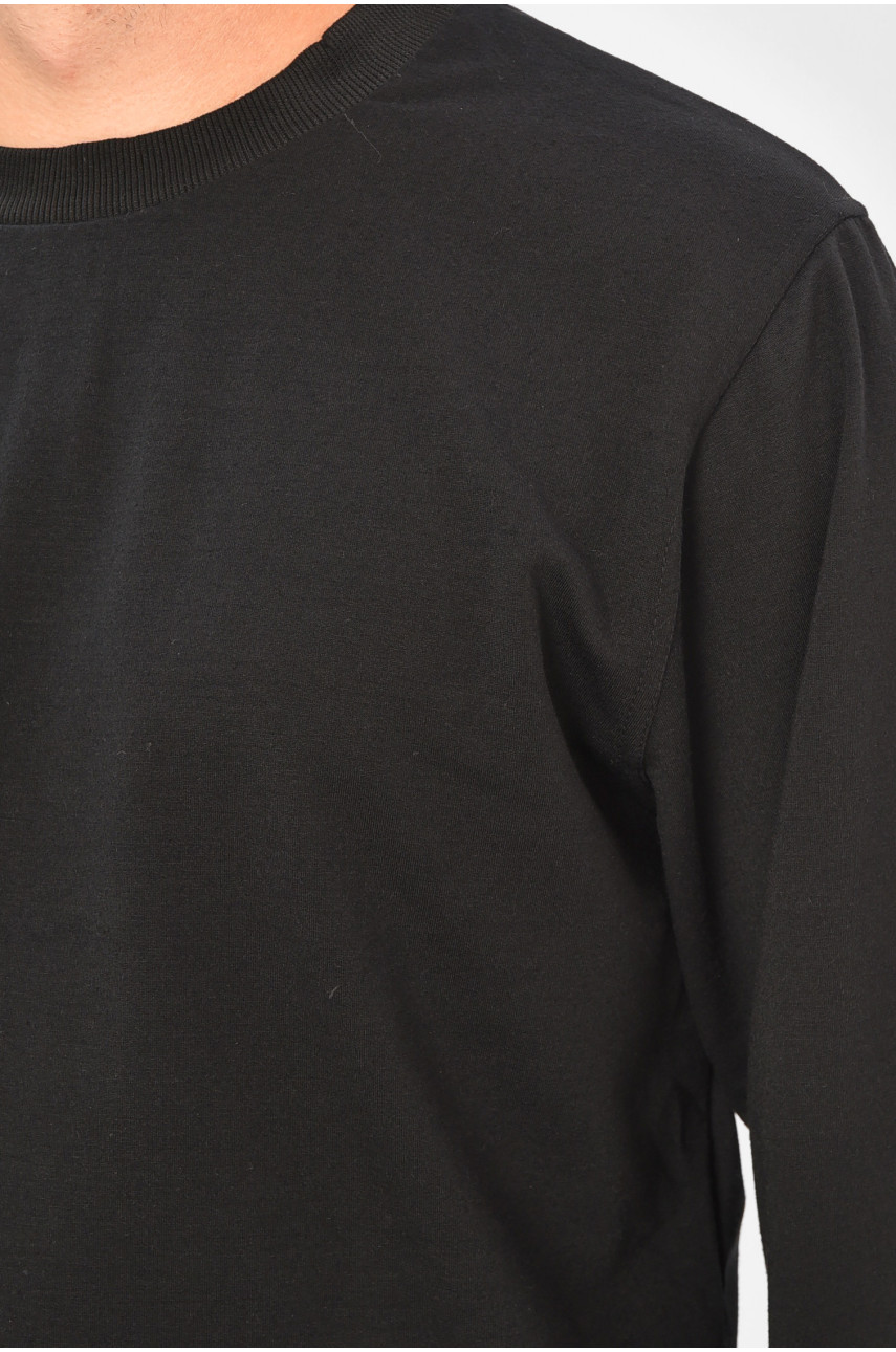 Свитшот мужской черного цвета 204264 Свитшот мужской черного цвета 204264