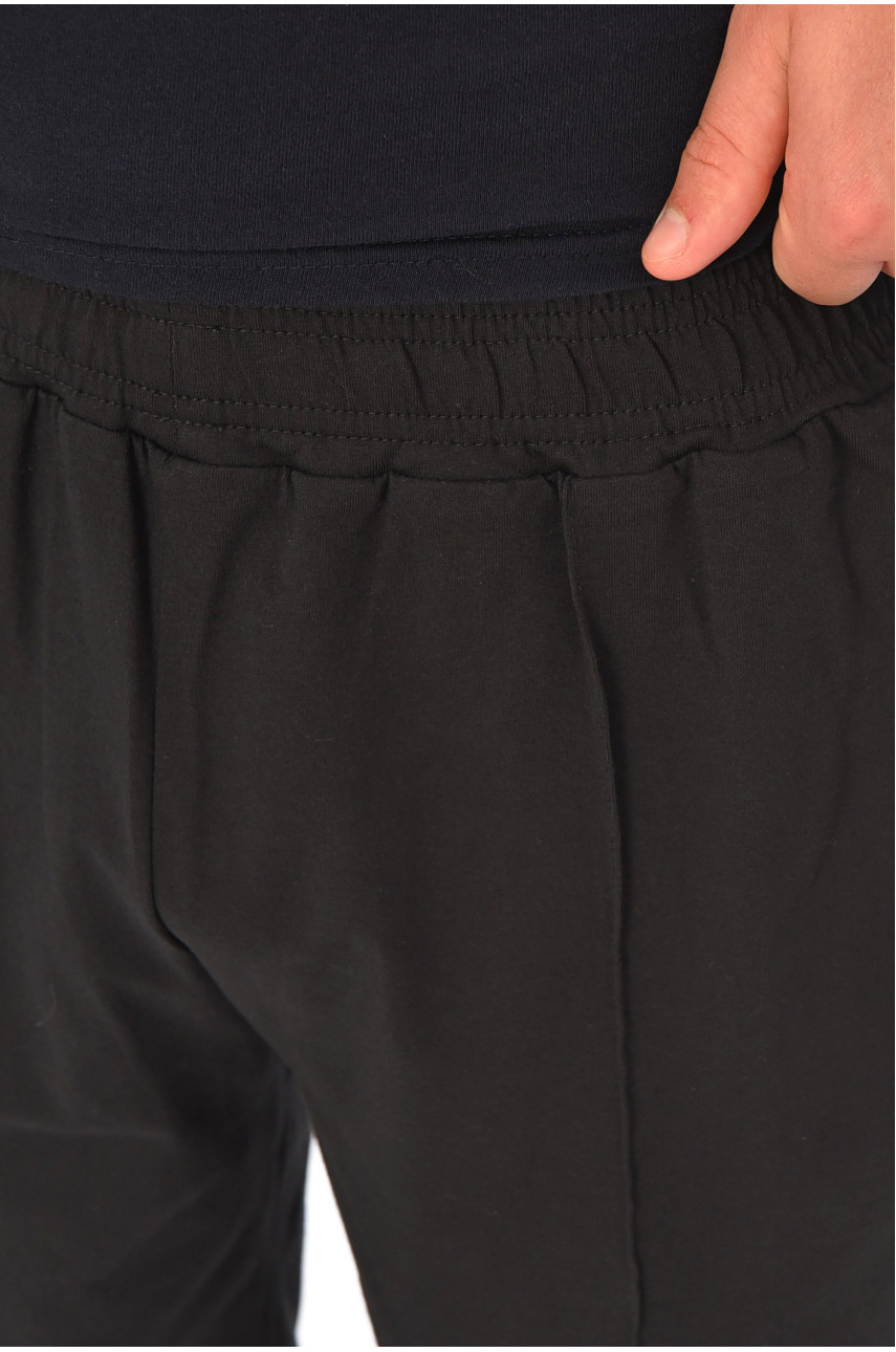 Шорты мужские однотонные черного цвета 204267 Шорты мужские однотонные черного цвета 204267